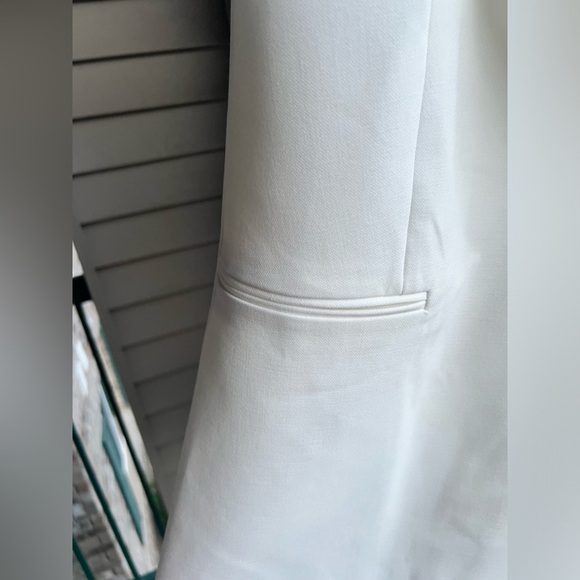 🆕 French Connection White Sleeveless Blazer Dress Tailored Mini Detail Size US 4 - Picture 8 of 15
